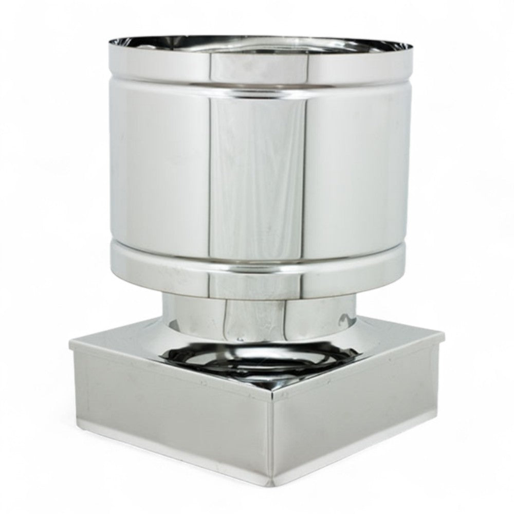 Fumaiolo in acciaio inox quadro antivento