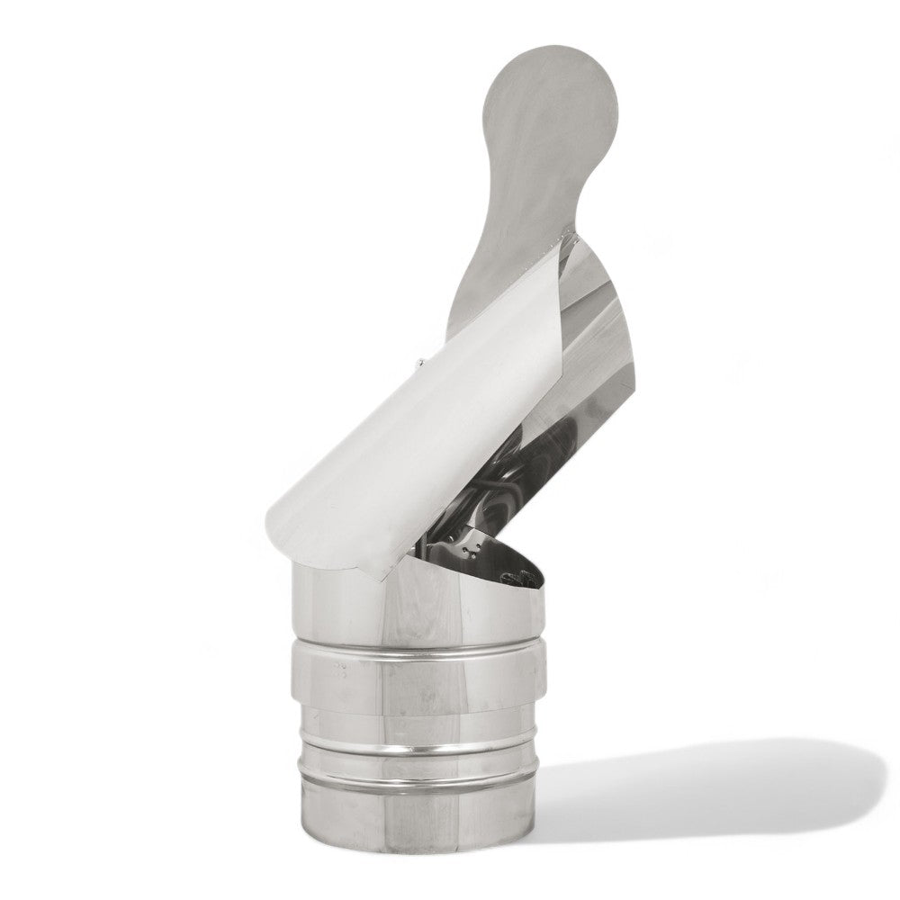 Fumaiolo girevole zincato a galletto con doppio cuscinetto a sfera schermato per canne fumarie