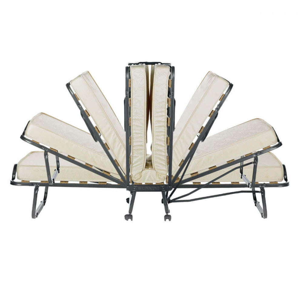 Letto branda ortopedica chiudibile salvaspazio con materasso in poliuretano