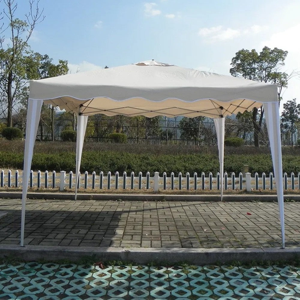 Gazebo richiudibile con tessuto oxford bianco 3x3 mt