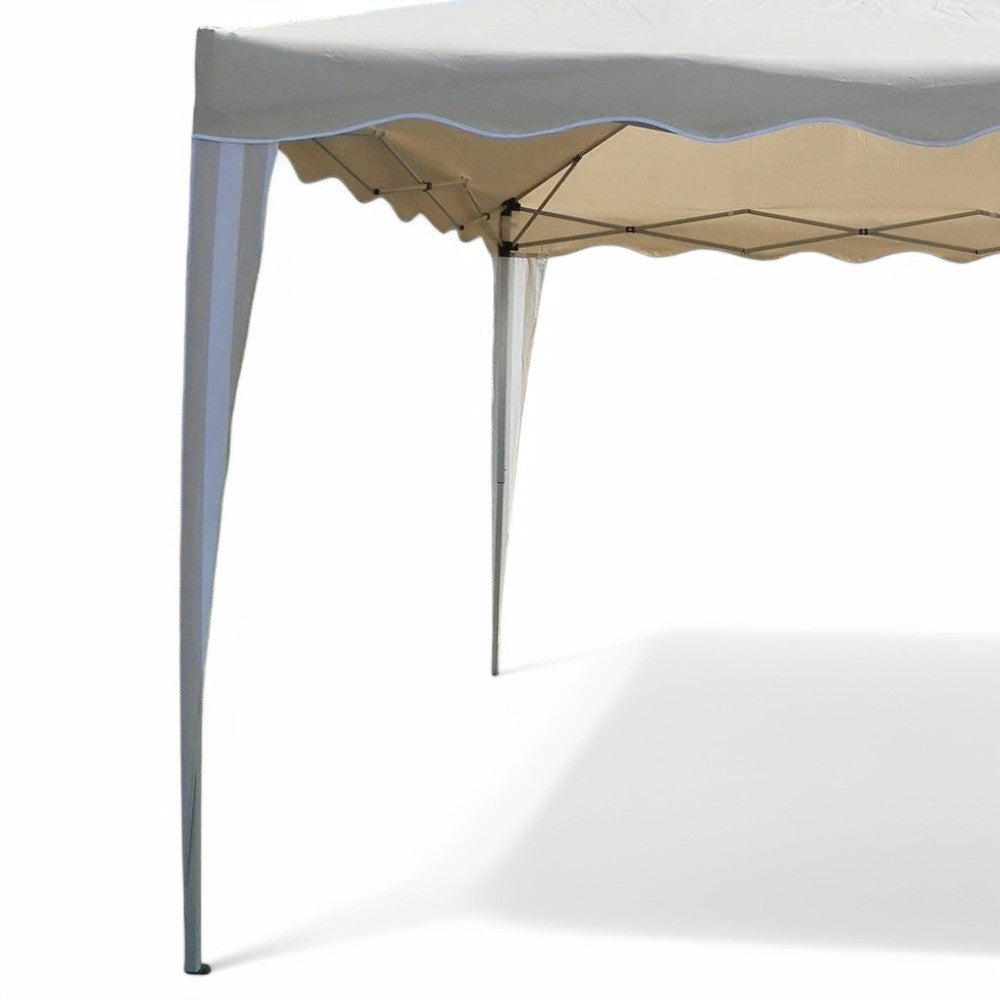 Gazebo richiudibile con tessuto oxford bianco 3x3 mt