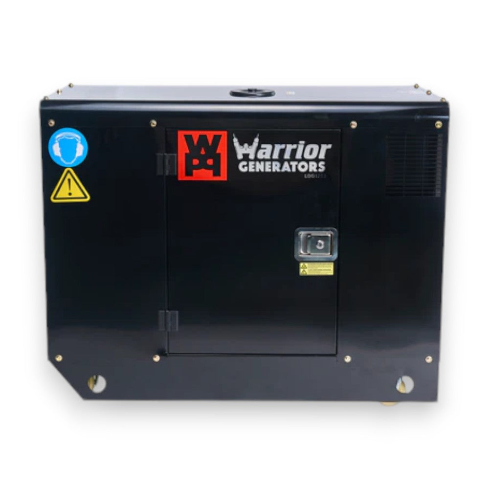 Generatore di corrente gruppo elettrogeno a motore diesel 12,5 KW accensione elettrica con ruote e serbatoio 50 litri