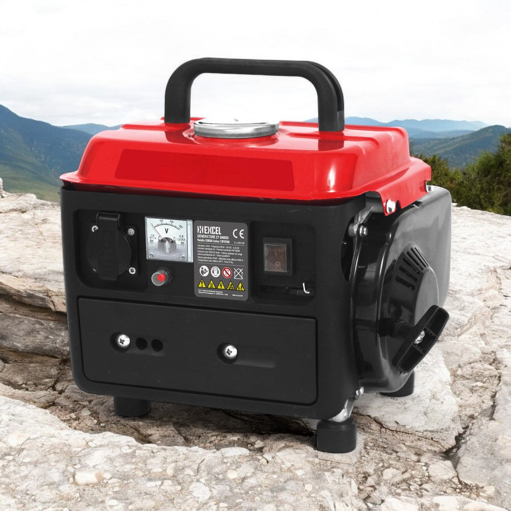 Generatore gruppo elettrogeno a benzina motore 2 tempi 800w Gn800