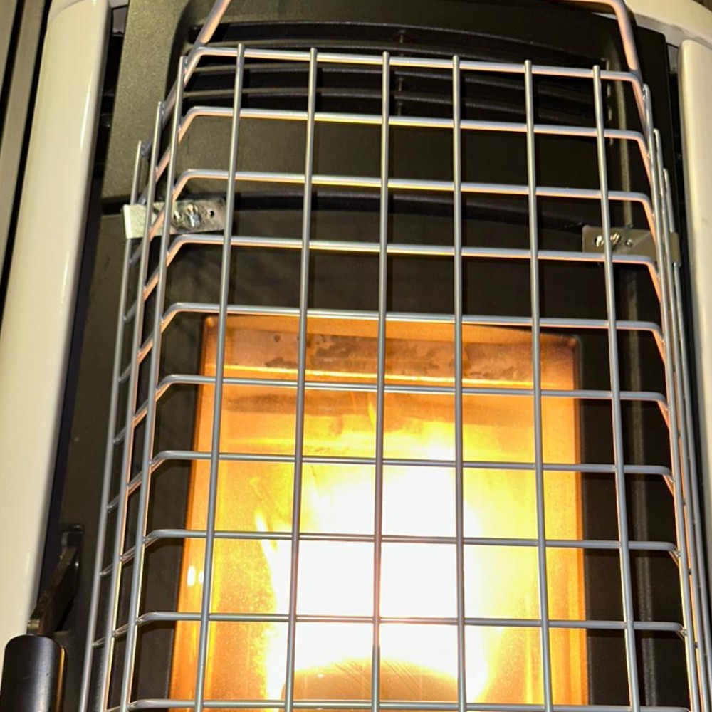 Griglia salvaustioni regolabile con 4 elementi a calamita regolabile 49x14xH34,5 cm