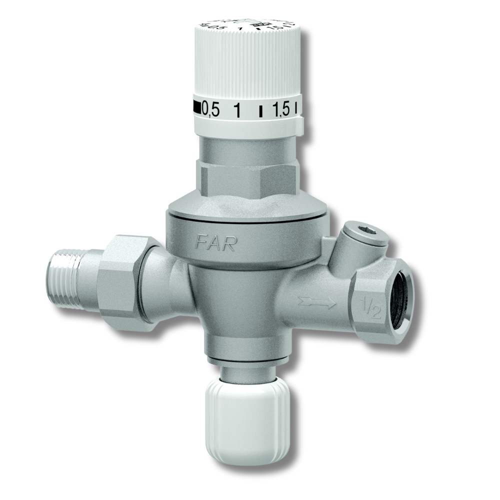 Gruppo di riempimento automatico con manopola numerata 1/2" Mf per impianti a circuito