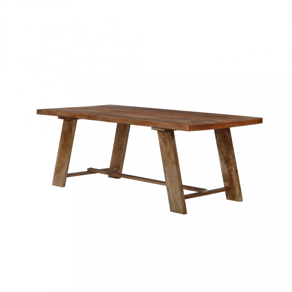Tavolo fisso da pranzo in legno di mango 200x100 cm