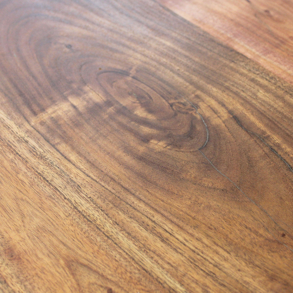 Mobile porta TV in legno di acacia con 2 ante e 2 ripiani Nister