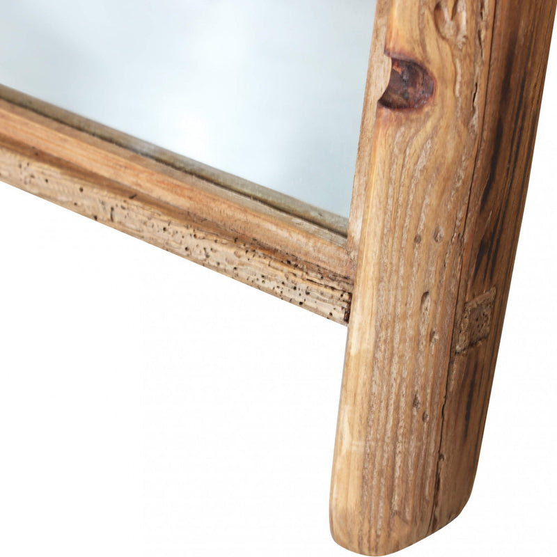 Specchio alto da appoggio 165x60 cm con cornice in legno di pino Wember