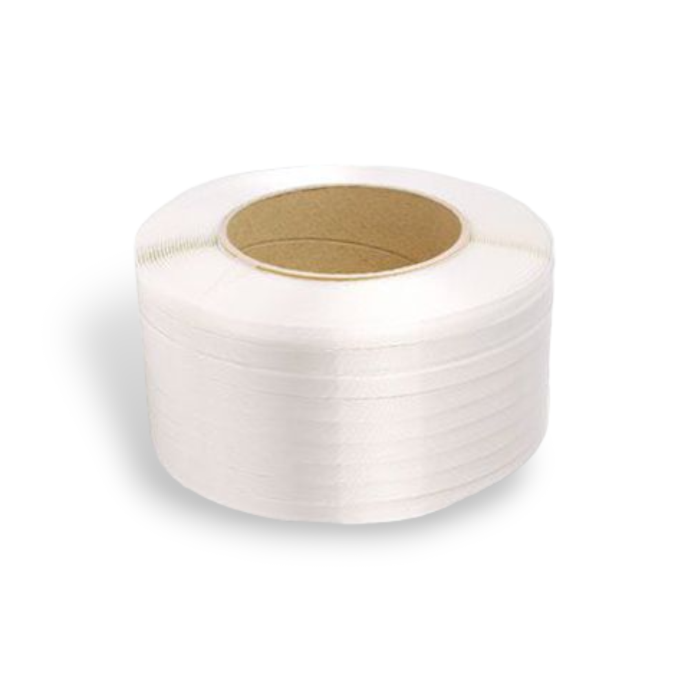 Reggetta bianca bobbina in polipropilene rotolo 25 metri RO-MA