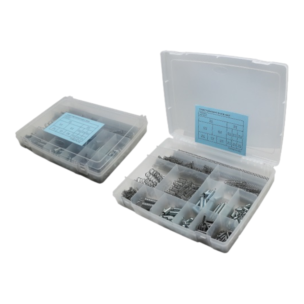 Valigetta con divisorio molle a trazione e compressione set 432 pezzi