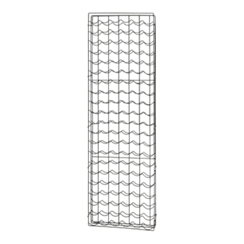 Scaffale 47x13x160 cm espositore 126 posti per bombolette