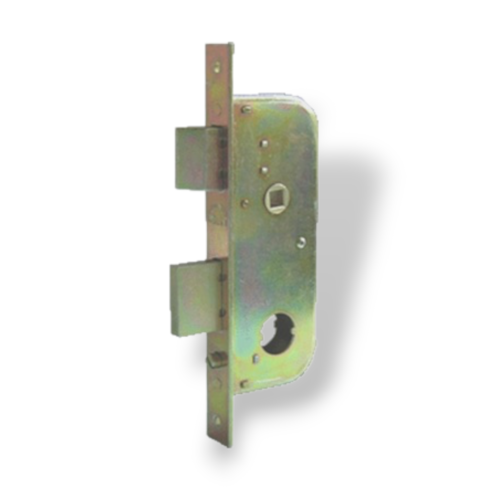 Serratura in acciaio zincato senza cilindro per porte e cancelli in ferro WELKA 06730000