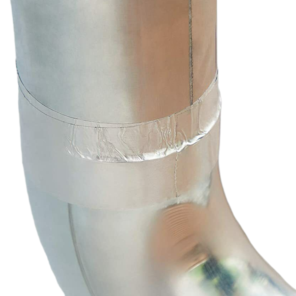 Nastro isolante in alluminio per sigillare tubi stufe alte temperature rotolo 9 mt