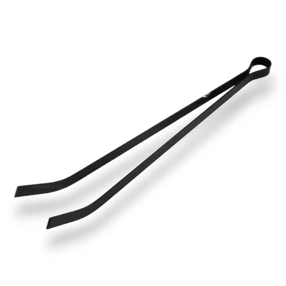 Kit per sistemazione pulizia camino 4 utensili in ferro battuto scopetta pinza paletta attizzatoio con trespolo porta utensili