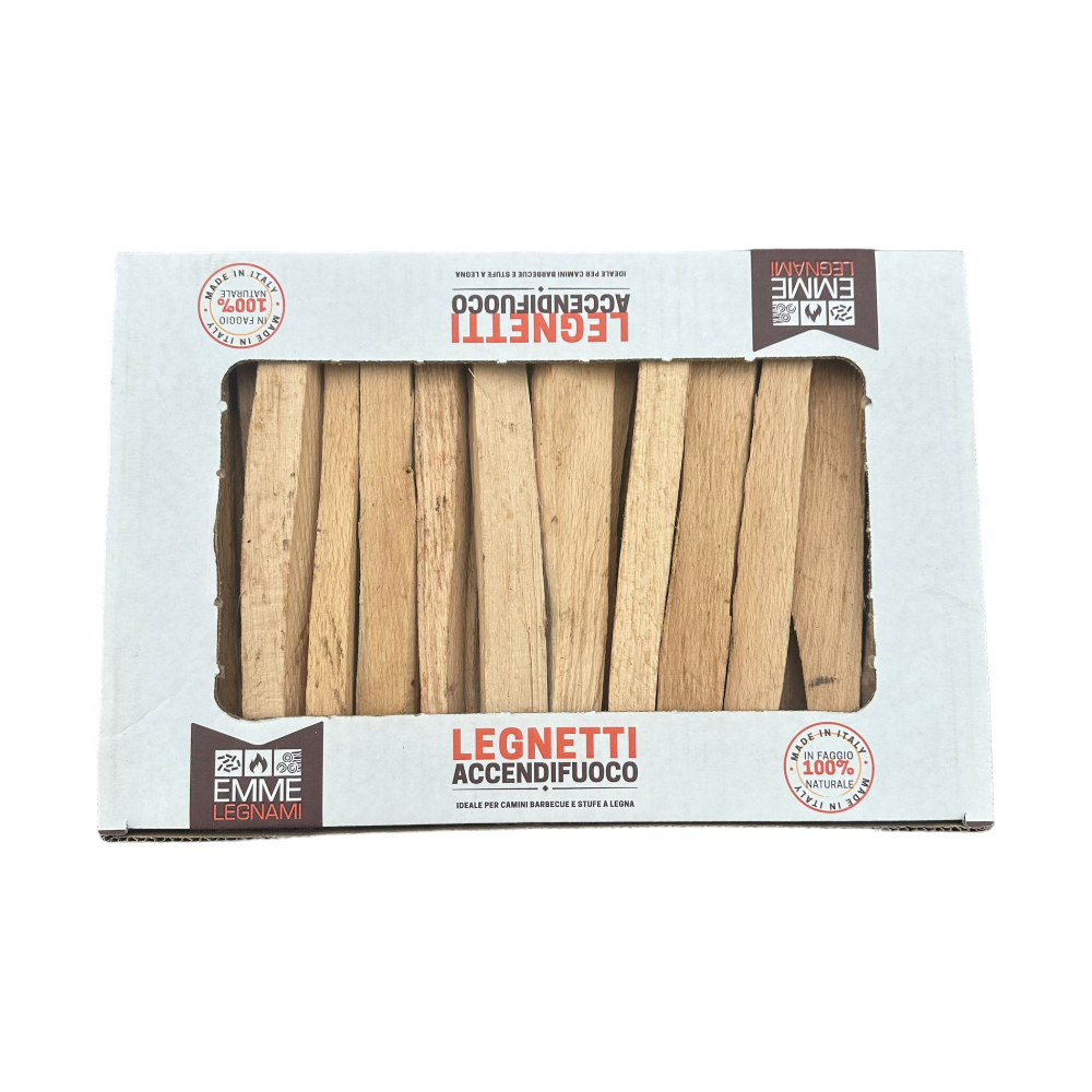Legnetti asciutti 25 cm accendifuoco certificati made in italy A1 Plus in Box