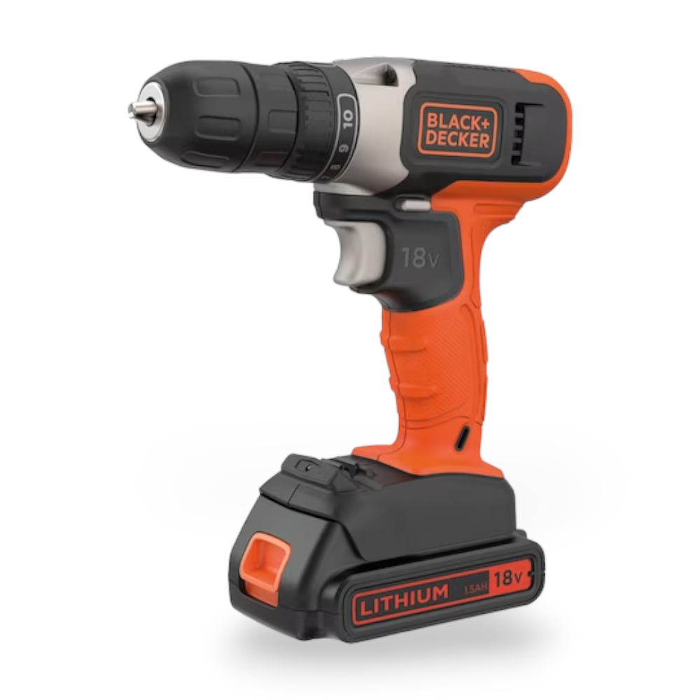 Avvitatore 18V a batteria con 72 accessori e 2 batterie + valigetta premium DCD 001 C2AFC Black&Decker
