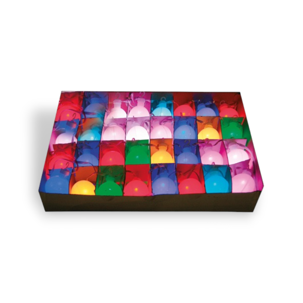 Palline natalizie led colorate multicolor confezione 20 pezzi Magic Balls