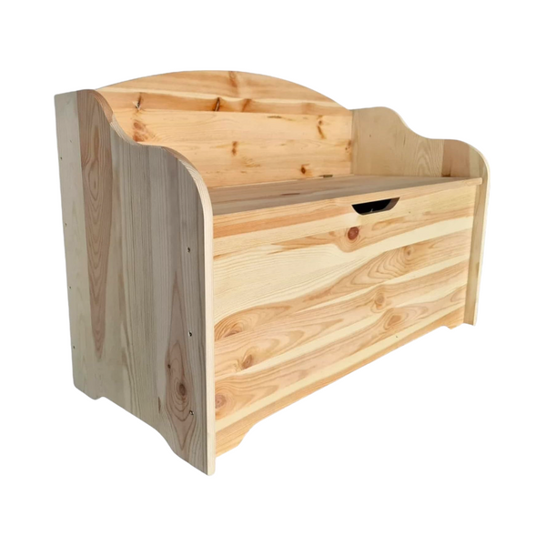 Chest trunk in solid fir wood ALBERIAMO