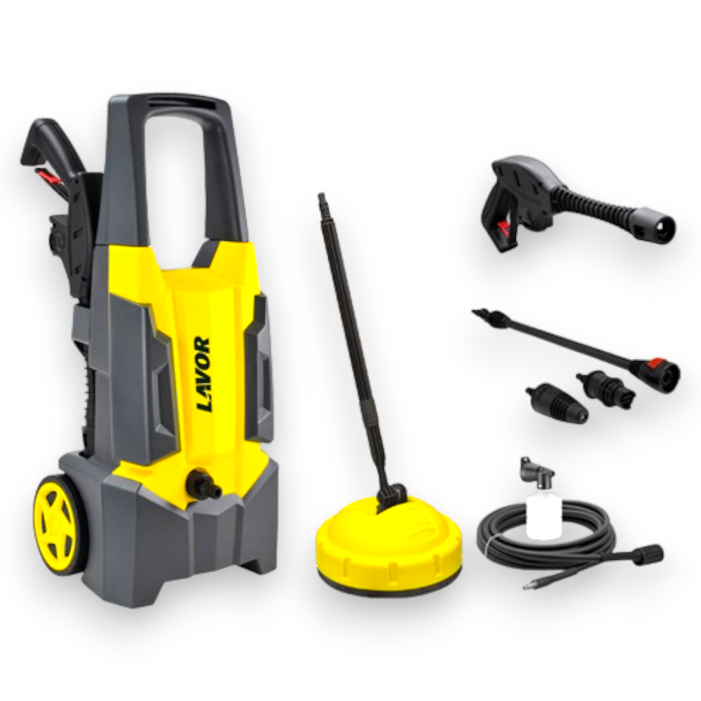 Idropulitrice acqua fredda 1700W 120 bar con accessori per pulizia professionale LAVOR DIVE PLUS 120