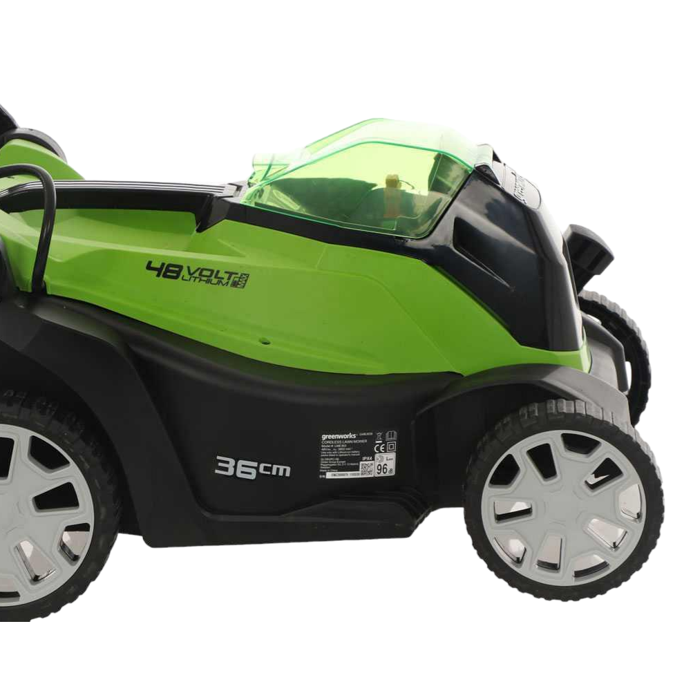 Tosaerba a batteria 48V con batteria e caricabatteria Greenworks G48LM36K2