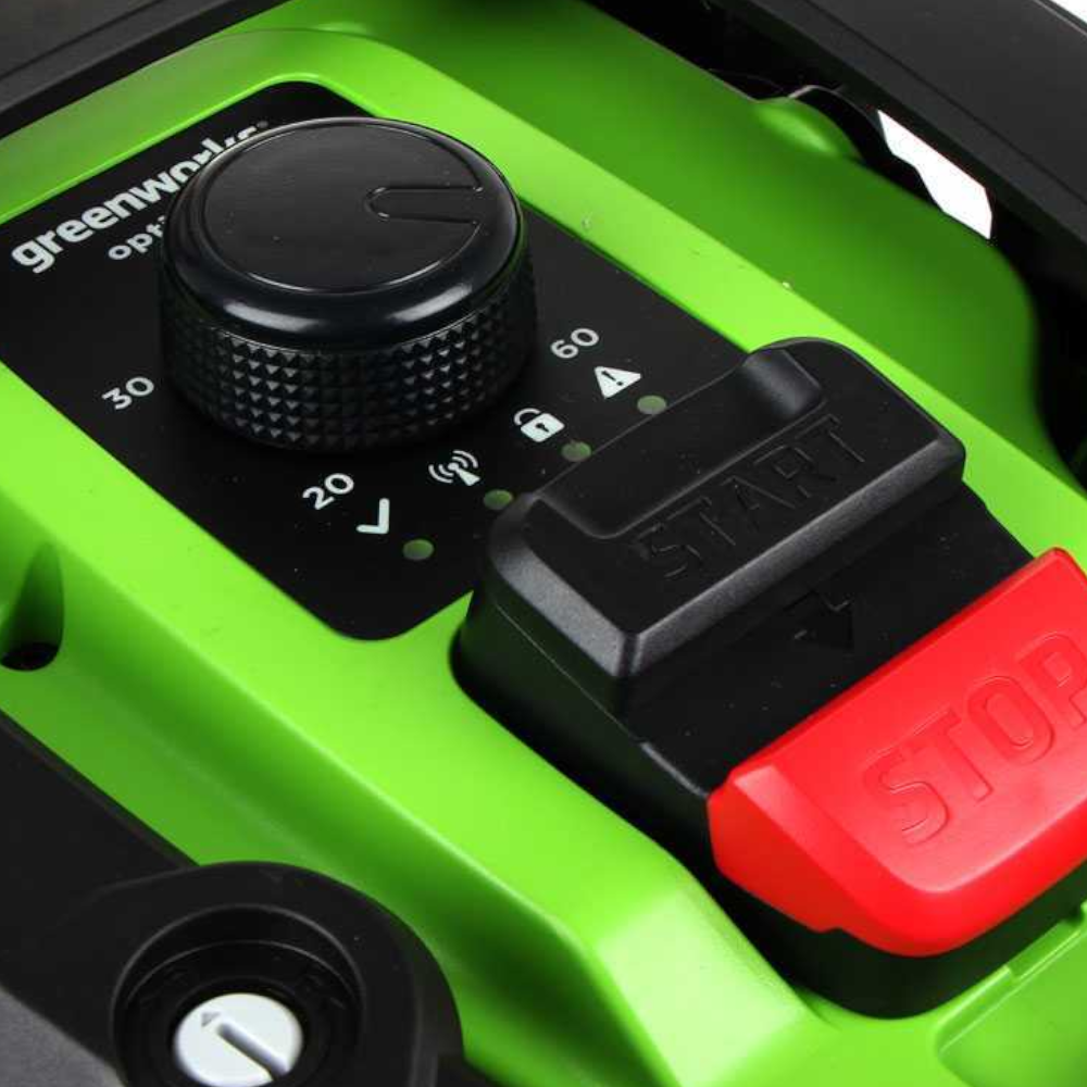 Tosaerba robot bluetooth a batteria 48V silenzioso con controllo da app Greenworks OPTIMOW 7