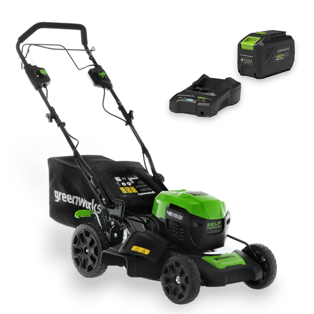 Tosaerba a batteria 48V con taglio regolabile 3in1 GREENWORKS G48LM46SPK4 KIT