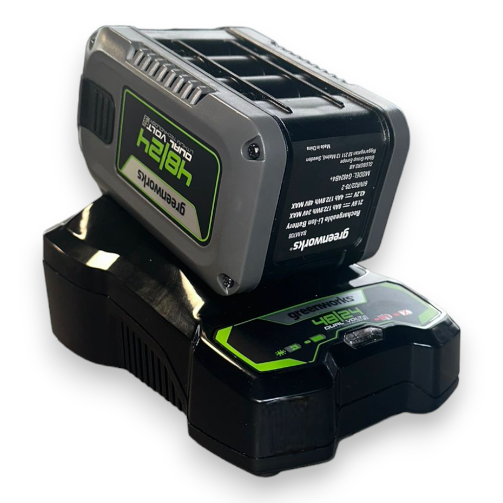 Batteria 48V con caricatore per utensili starter kit GREENWORKS