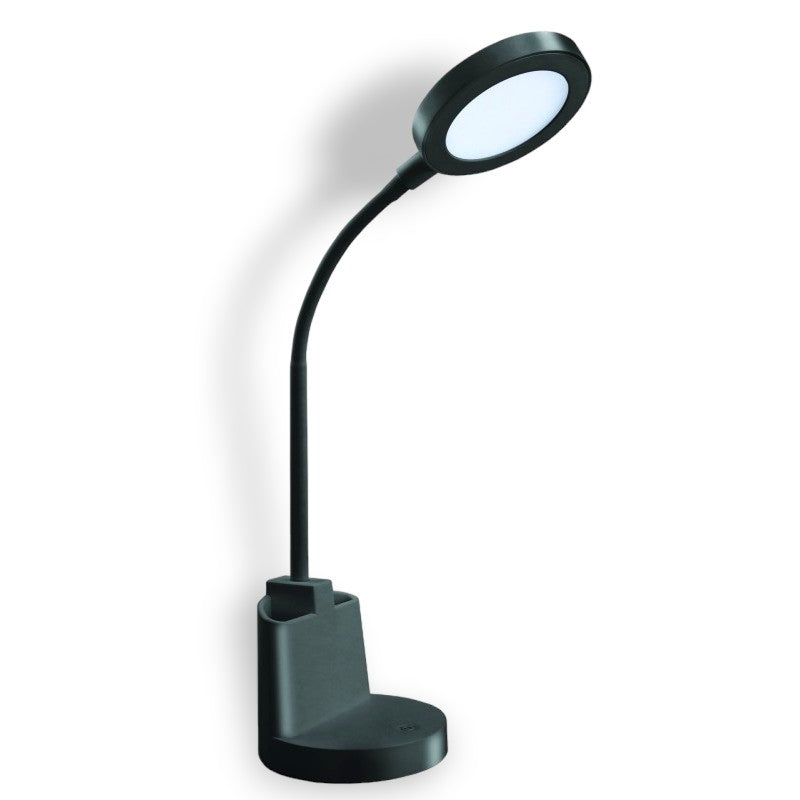 Lampada moderna da tavolo led 4000K con interruttore touch e 3 potenze di luce Swan