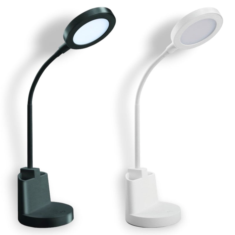 Lampada moderna da tavolo led 4000K con interruttore touch e 3 potenze di luce Swan