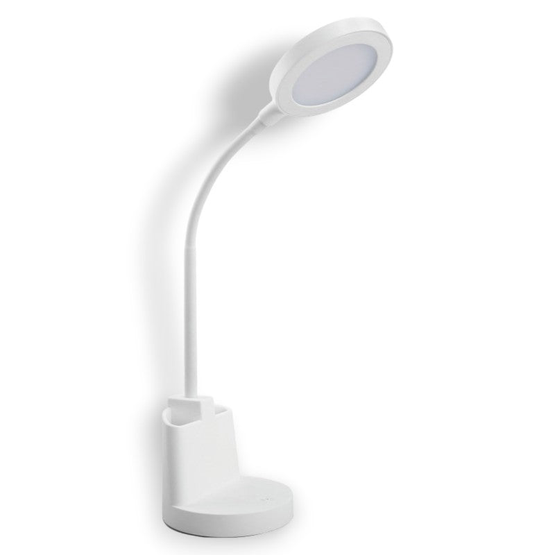 Lampada moderna da tavolo led 4000K con interruttore touch e 3 potenze di luce Swan