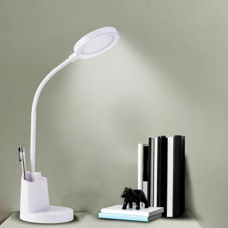 Lampada moderna da tavolo led 4000K con interruttore touch e 3 potenze di luce Swan