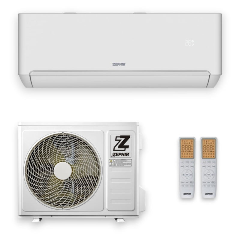 Condizionatore climatizzatore da parete 24000 BTU con Wi-Fi doppio telecomando e assistente vocale ZTQ Zephir