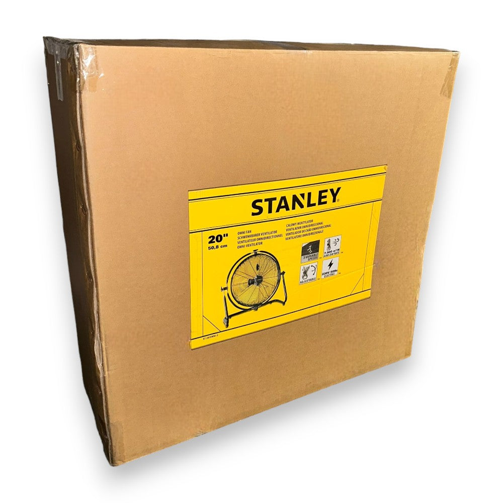 Ventilatore industriale da terra 180W con orientamento manuale 360° Stanley