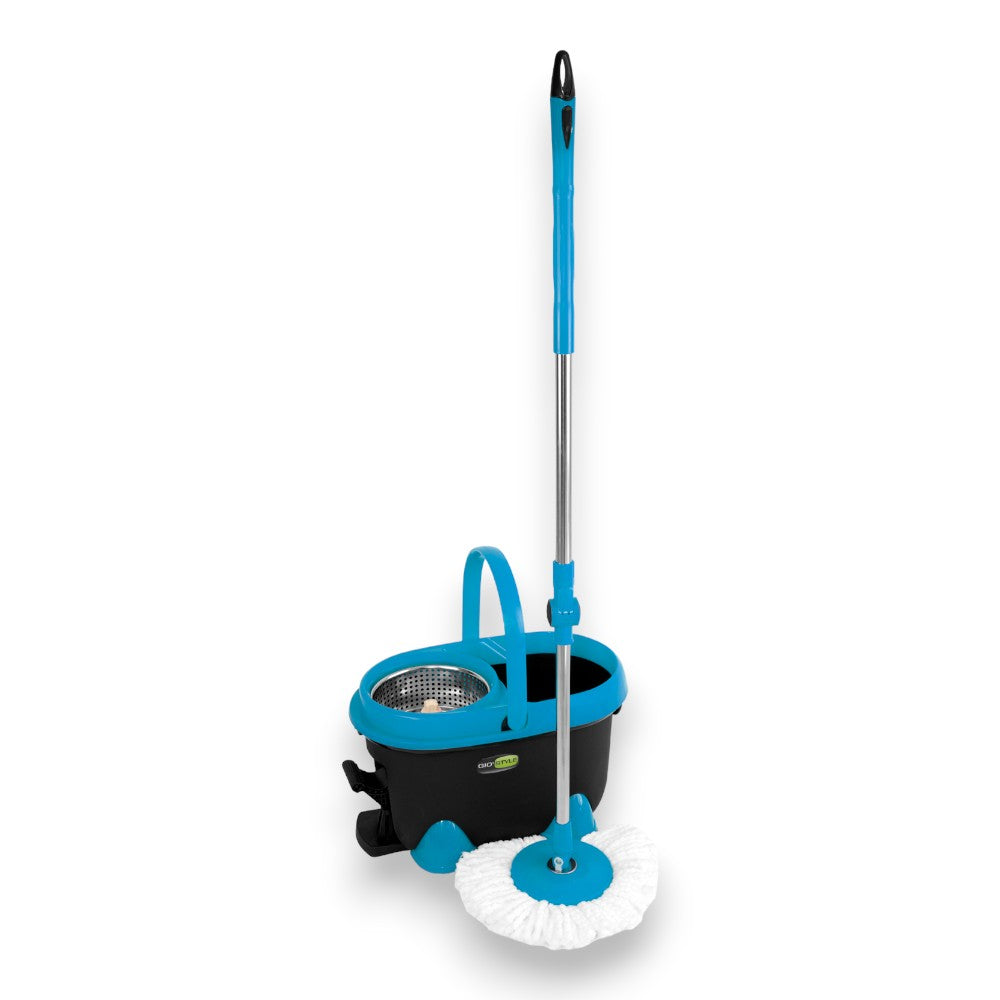 Secchio mop lavapavimenti mocio con cestello girevole per tutti i tipi di pavimentazione Spin Mop 360 GiòStyle