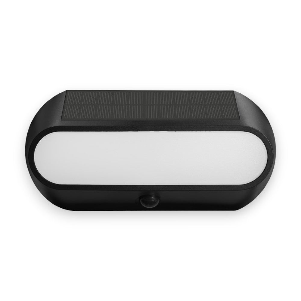 Faretto led da esterno 5W con sensore crepuscolare e di movimento con pannello solare monocristallino Century Aura