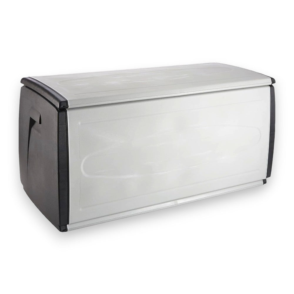 Baule in resina 120x54xh57 cm impermeabile da esterno resistente con impugnature laterali Prince Black