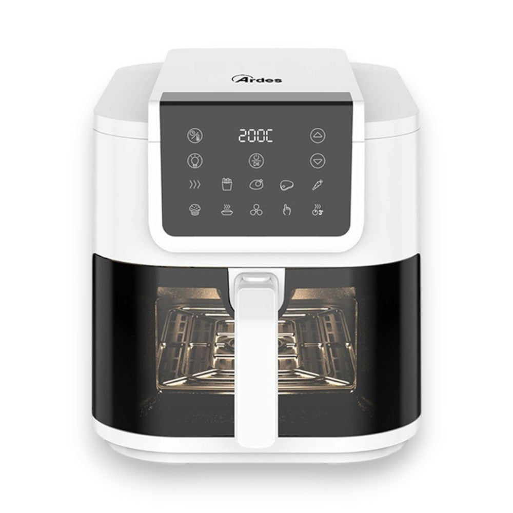 Friggitrice ad aria 8 litri multifunzione 1700W cestello con finestra e display touch