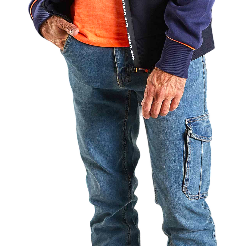 Pantaloni jeans da lavoro con tasche cargo U-Power Jeans JAM