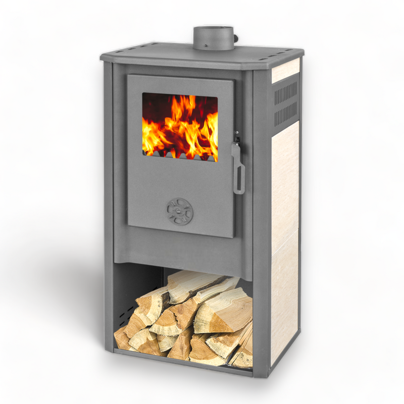 Wood Stoves Steel structure 9 kW K-line Kursal De Luxe Red