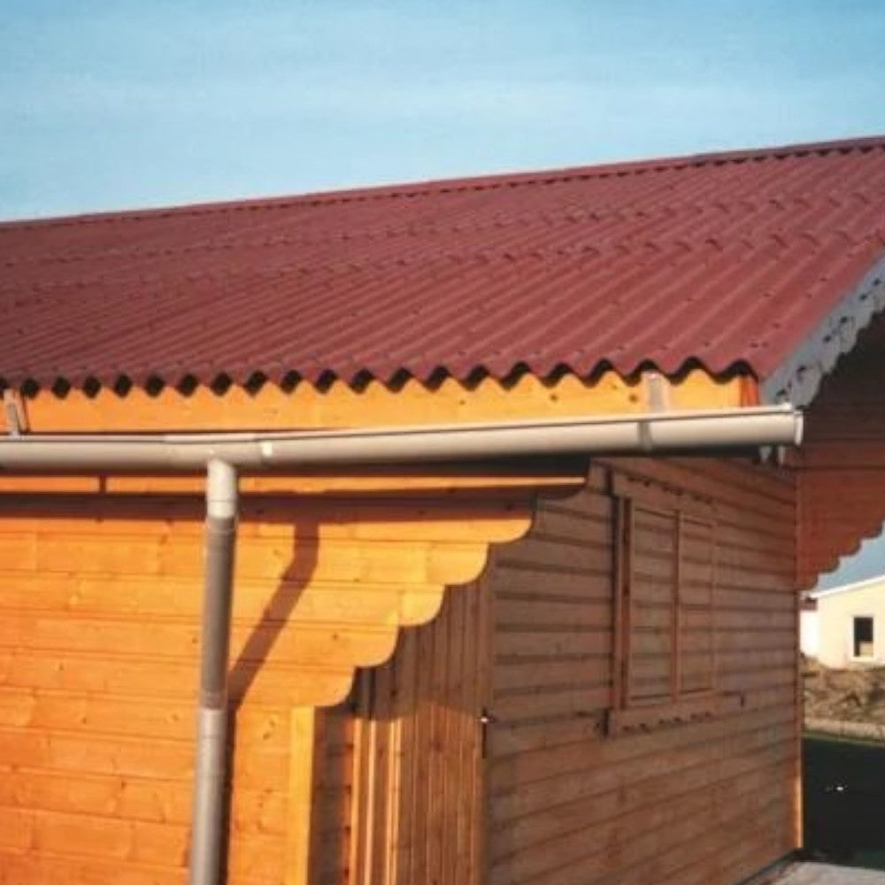 Lastre ondulate in fibra bitumata 85.5x200 cm per tettoie e coperture