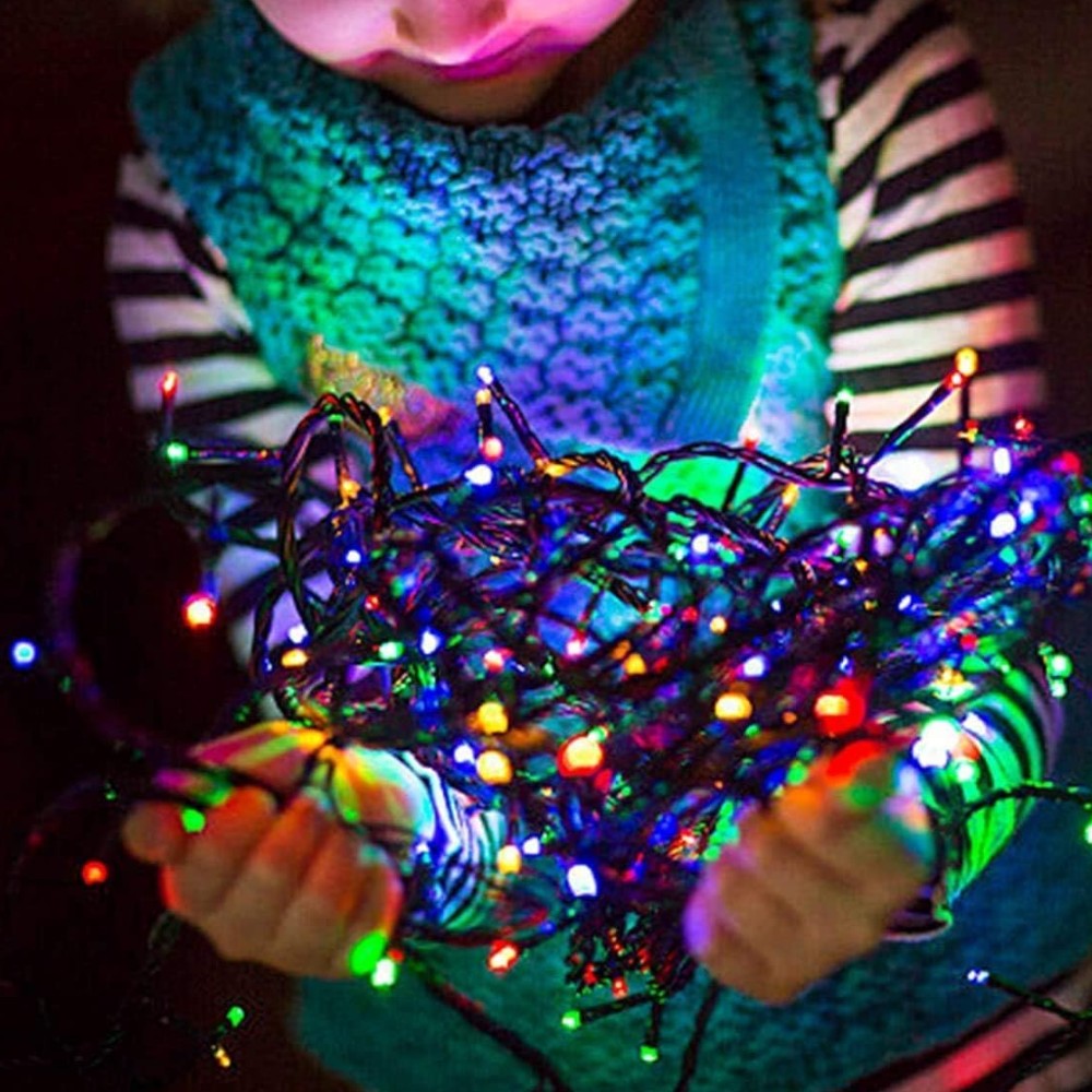 luci natale led 2in1 b c multicolore trasformatore controller 16 giochi luce cavo 4 metri