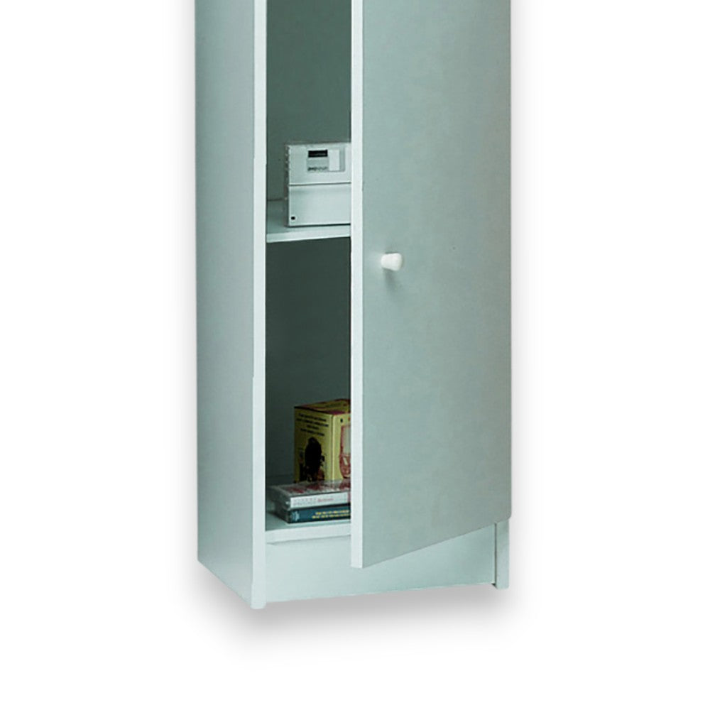mobile portaoggetti 1 anta bianco mdf liscia dimensioni 31x34x80 cm ideale per organizzazione e stile casa eleganti