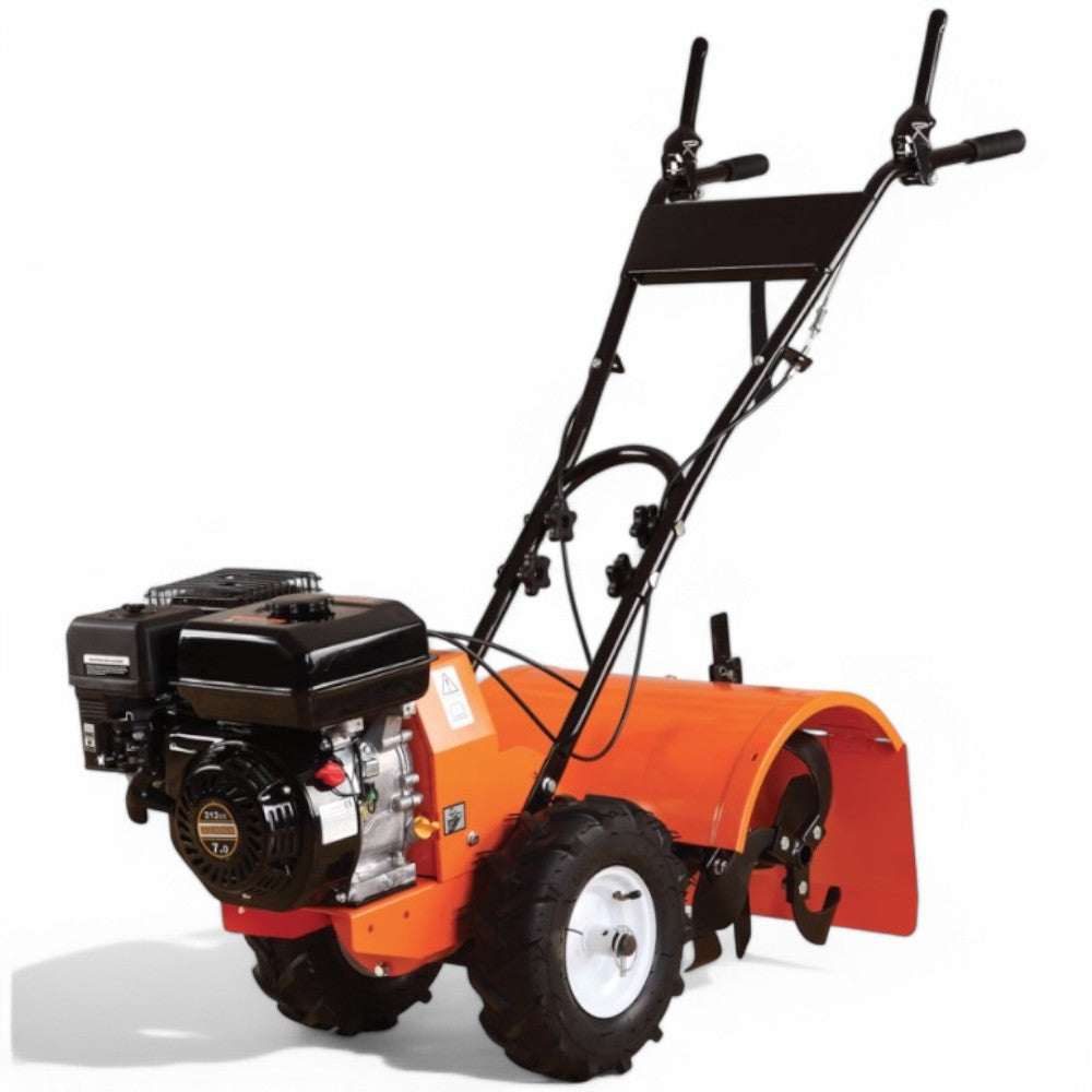 Motocoltivatore a scoppio 4 tempi 212 cc con cambio marcia e retromarcia 111x51,5x47 cm