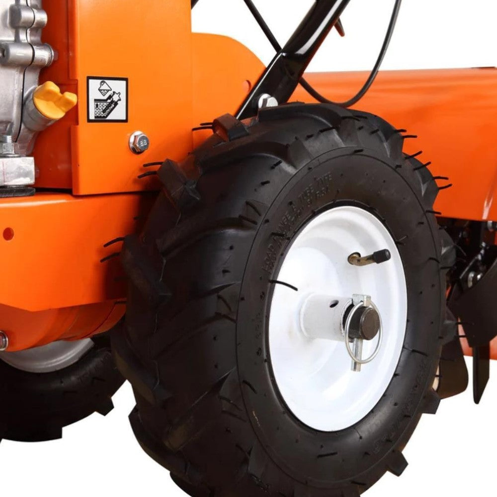 Motocoltivatore a scoppio 4 tempi 212 cc con cambio marcia e retromarcia 111x51,5x47 cm