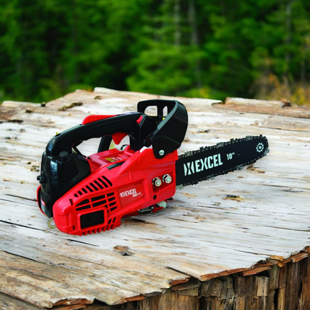 Motosega a scoppio per potatura 25.5 cc con freno di sicurezza della catena