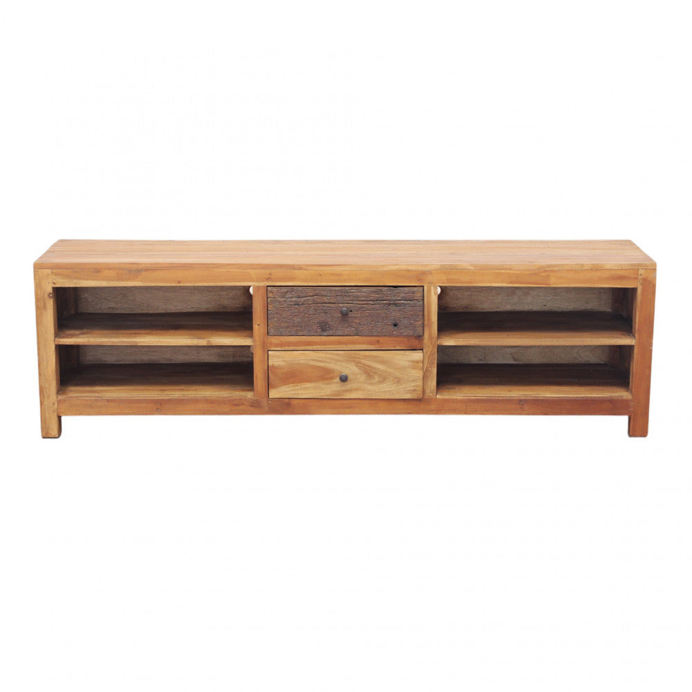 Mobile in legno mogano per soggiorno 170x35xH50 cm ideale per interni eleganti e spaziosi arredamenti