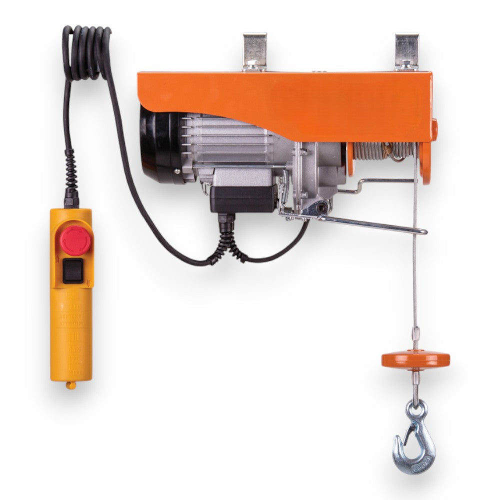 Paranco elettrico per balconi carico max 400 kg con cavo 18 metri
