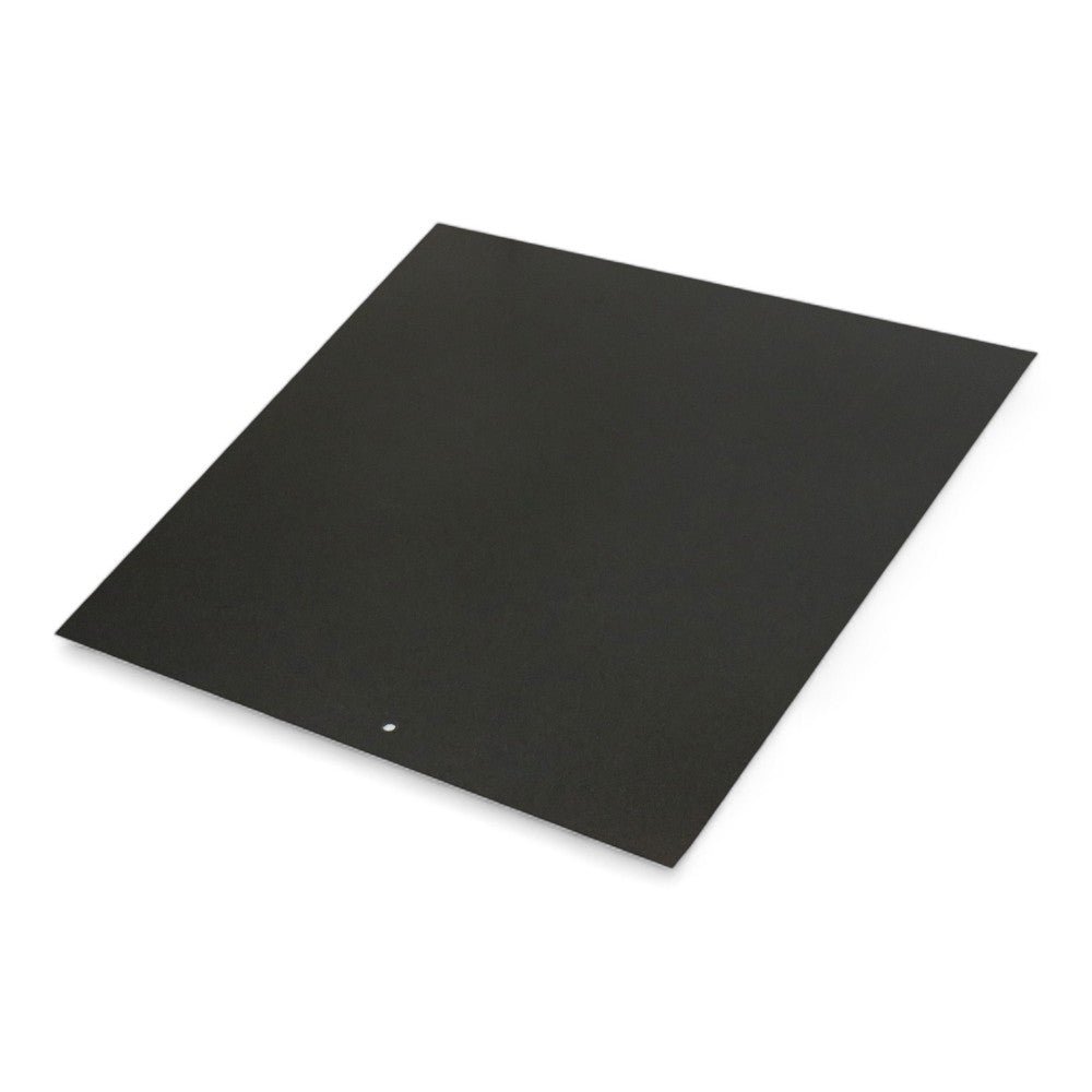 Pedana in acciaio salva pavimento quadrata per stufa a legna ed a pellet 79x79 cm