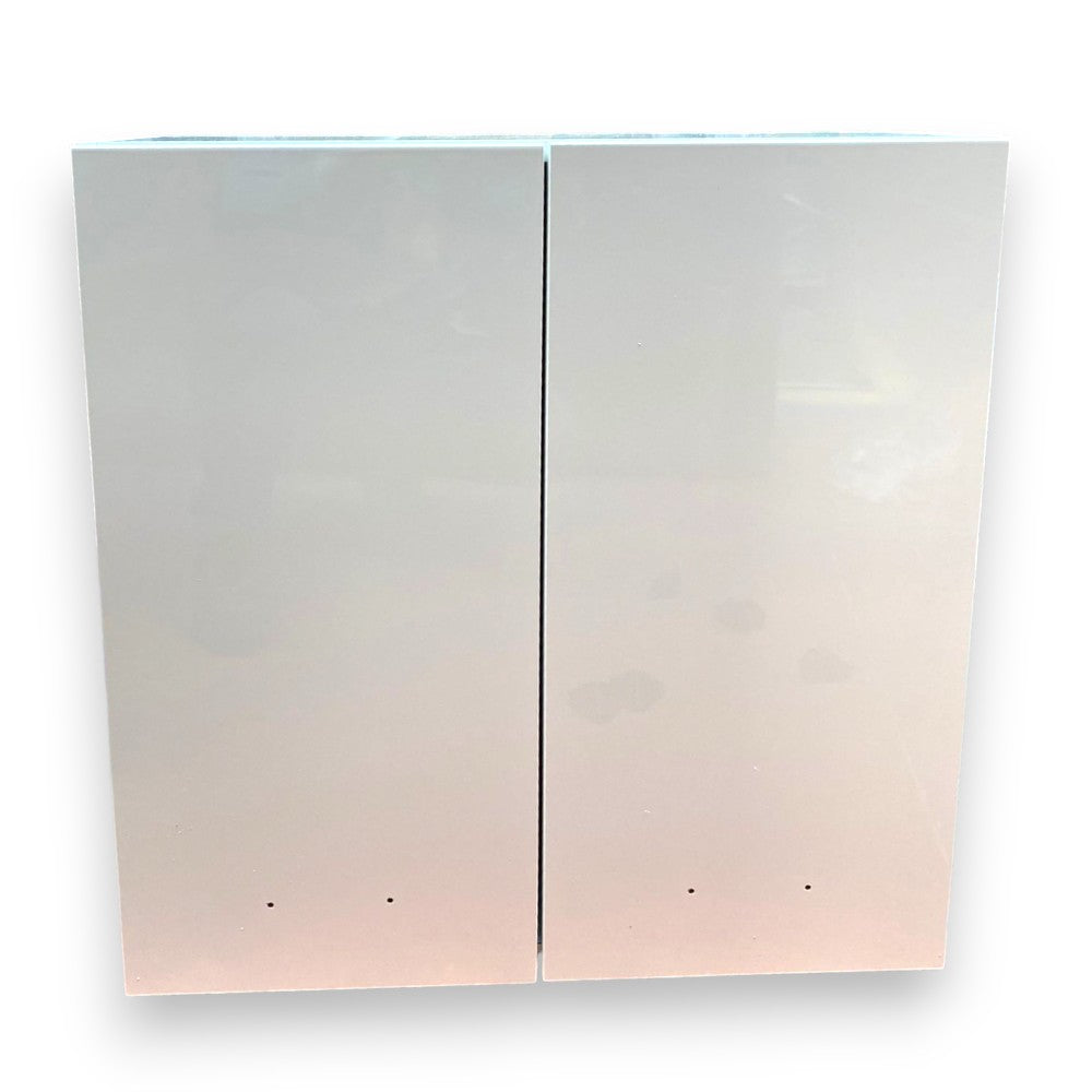 Pensile mobiletto bagno a due ante con 2 ripiani interni in legno laccato 68x22xH71 cm