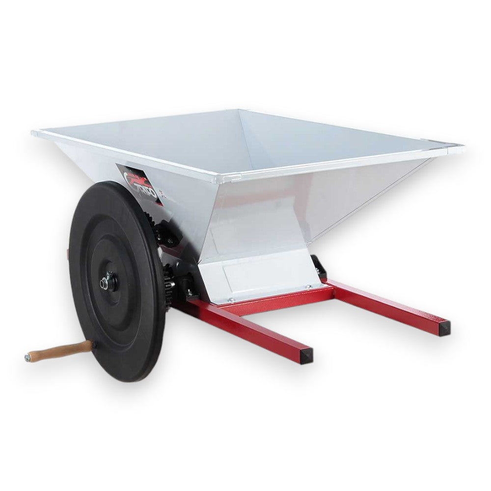 Pigiatrice grande a mano con rulli in nylon per lavorazione uva